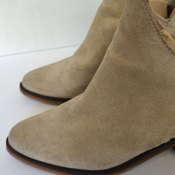 Zara nude tan suede ankle boots 36 - Picture 4 of 10